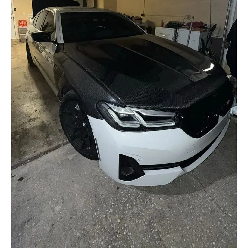 베스트셀러 카본 파이버 와이드 사이드 카 5 시리즈 G30 G38 M5 스타일 2018-2020 플레어 고품질