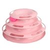 3553-d7e9a6.jpg Pet cat toy Three-layer ball cat Turntable Cat interactive educational track toy cat space tower play plate