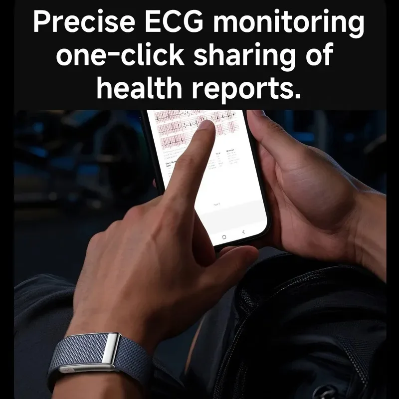 ECG+PPG 스마트 팔찌 남녀 요산 체지방 체온 혈압 건강 스마트워치 스포츠 피트니스 트래커 밴드 2026 신제품