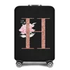 Luggage Case Suitcase Protective Cover Rose Gold Letter Name Pattern Travel Elastic Luggage Dust Cover Apply 18-32 Suitcase 2
