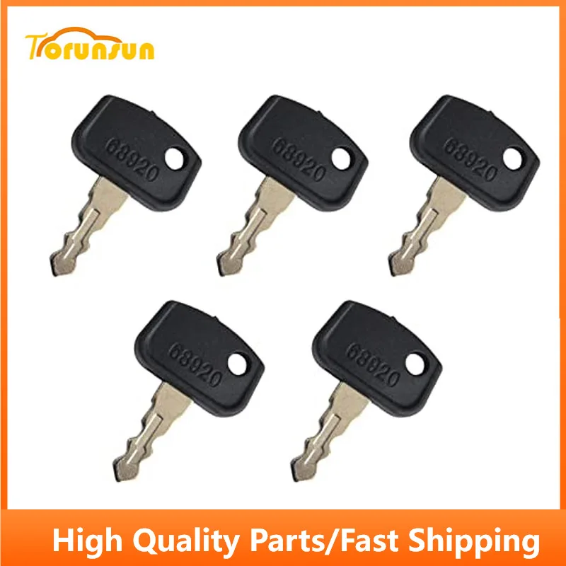 5PCS Heavy Equipment Construction Key PL501-68920 Fit for Kubota Compact Tractor