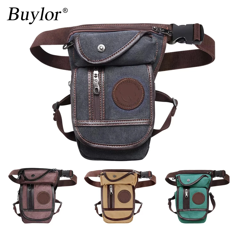 Borsa Da Coscia Maodom A Guscio Rigido - Tasca Multifunzione Per Moto, Ciclismo, Trekking, Nero