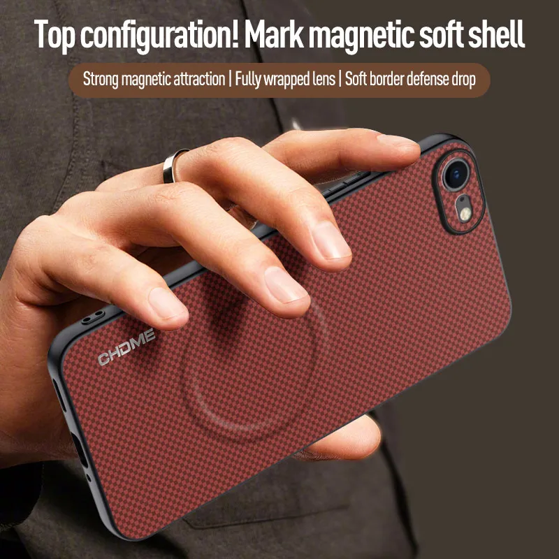 Luxury Car Magnetic Holder Silicone Shockproof Phone Case