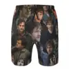 Will Graham Photo Collage Men's Beach Shorts Fitness Quick-drying Swimsuit Funny Street Fun 3D Shorts 1