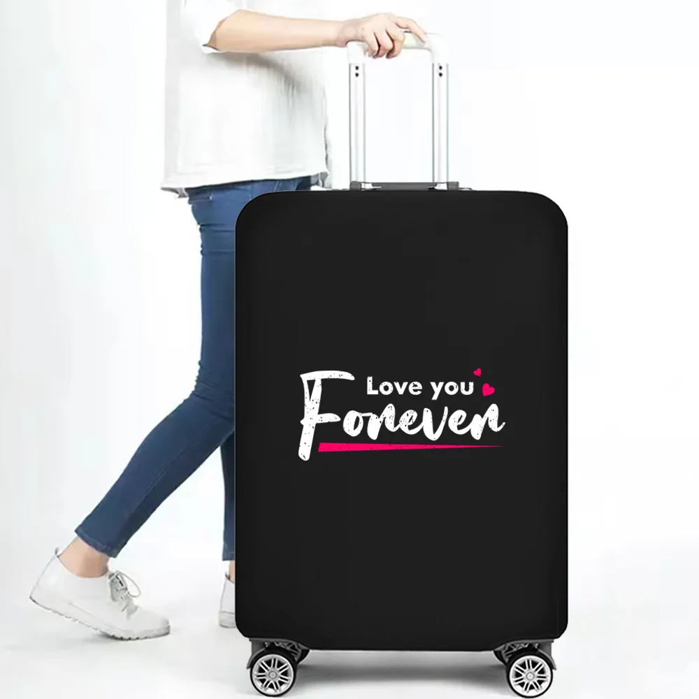 2023 Travel Essentials Protect Suitcase Case Phrase Print for 18-32 Inch Holiday Traveling Accessories Luggage Protective Cover