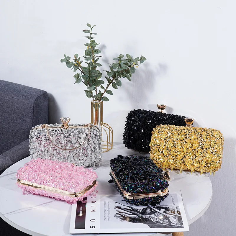 Nano Moon Sequins Bag Made in Italy Argent , Vanessa Bruno