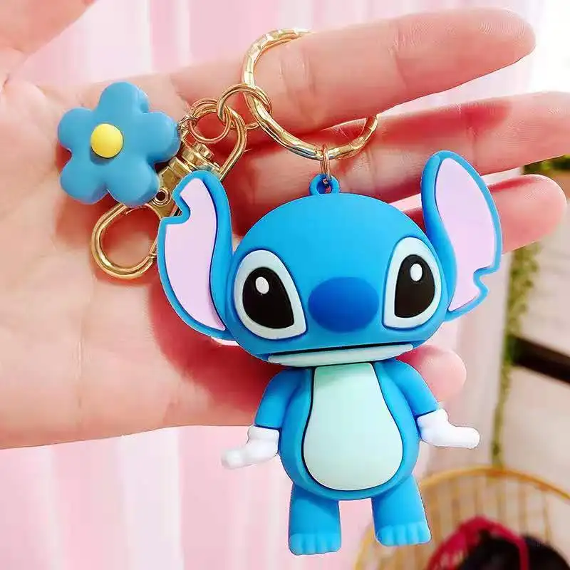 Disney Lilo and Stitch Big Mouth Bite Finger Game Figure Key Chain Holder  Toy