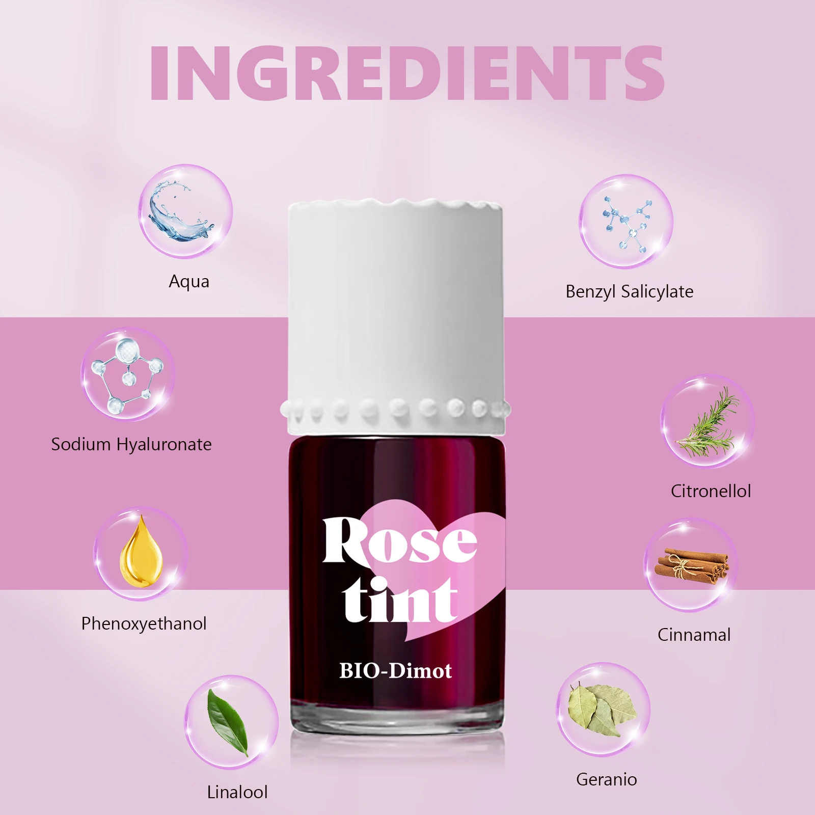10ml Rose Tint Dual-Purpose Lip & Cheek Stain