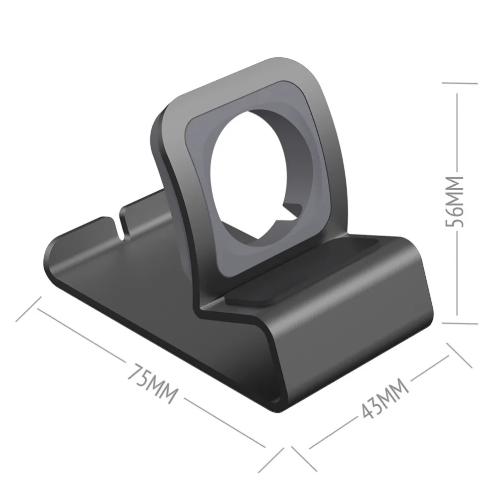 Aluminum Charger Stand Dock Station Charging Holder Silicon Bracket For Apple Watch iWatch Ultra 1 2/10/9/SE/8/7/6/5/4/3/2/1