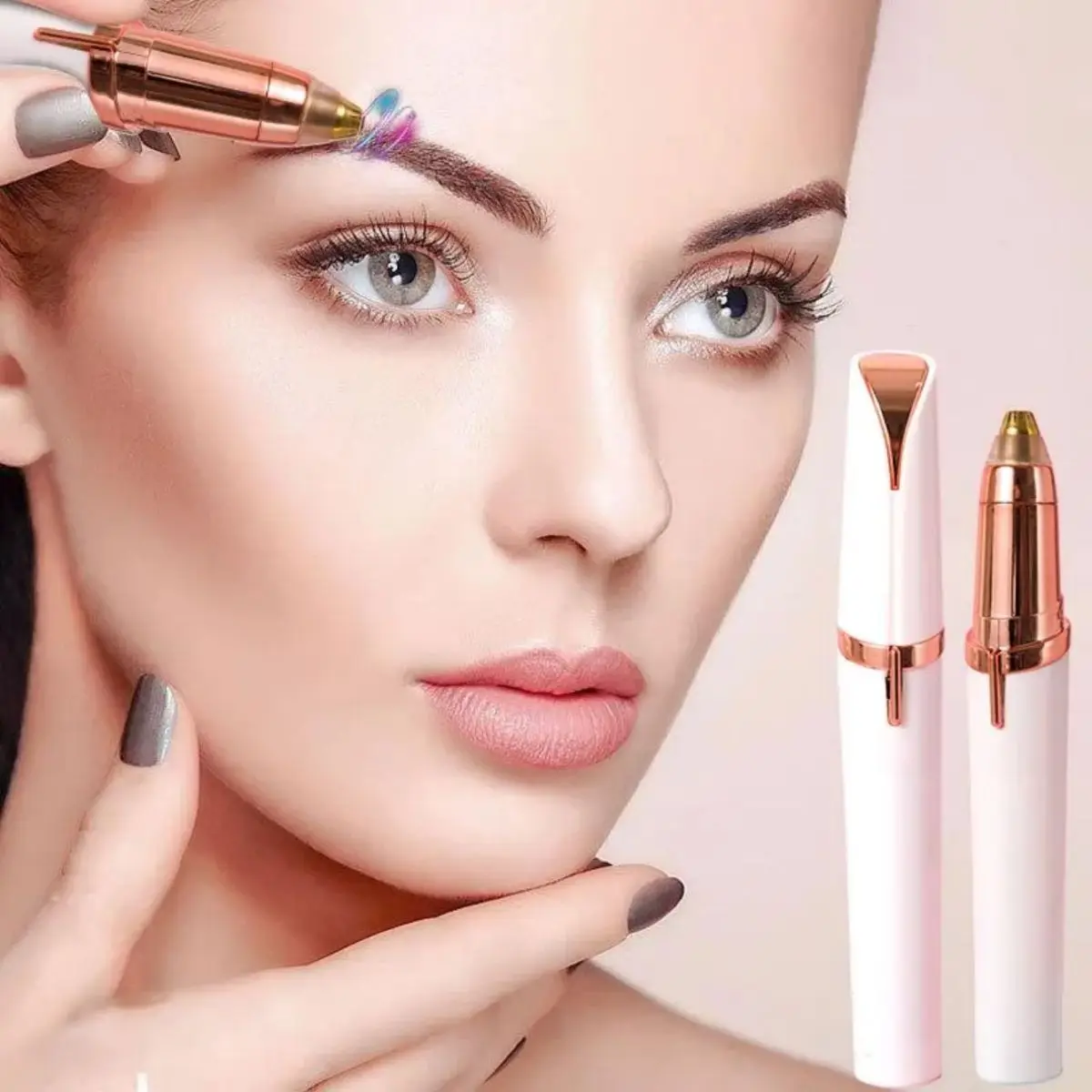 Eyebrow Trimmer Set Eyebrow Trimmer Eyebrow Razor Set Eyebrow Razor Eyebrow Trimmer Blade Electric Eyebrow Trimming Tool For Beginners Automatic Electric Eyebrow Trimmer Nose Hair Shaving Brush Scraper 1pc