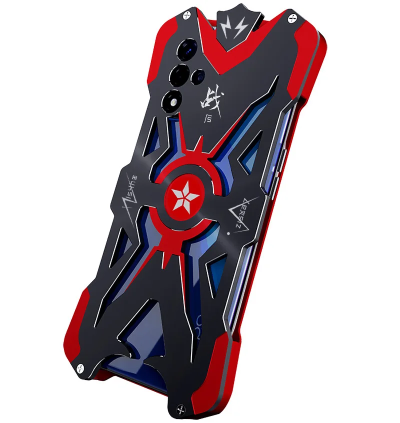 Dropshipping Metal Steel Machinery  Thor Punk Aluminum Bumper   Armor Defender  For Oppo A93  Heavy Duty    CASE Cover