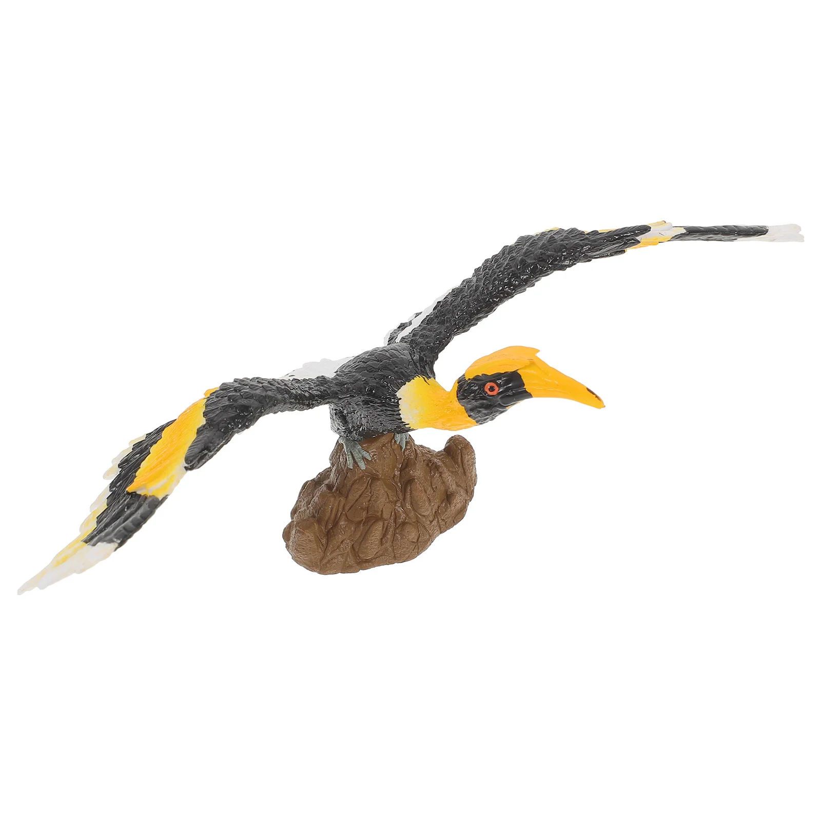 

outside Kids Toys Simulation Animal Model Artificial Bird Figurine Decorate Hornbills Decoration Child