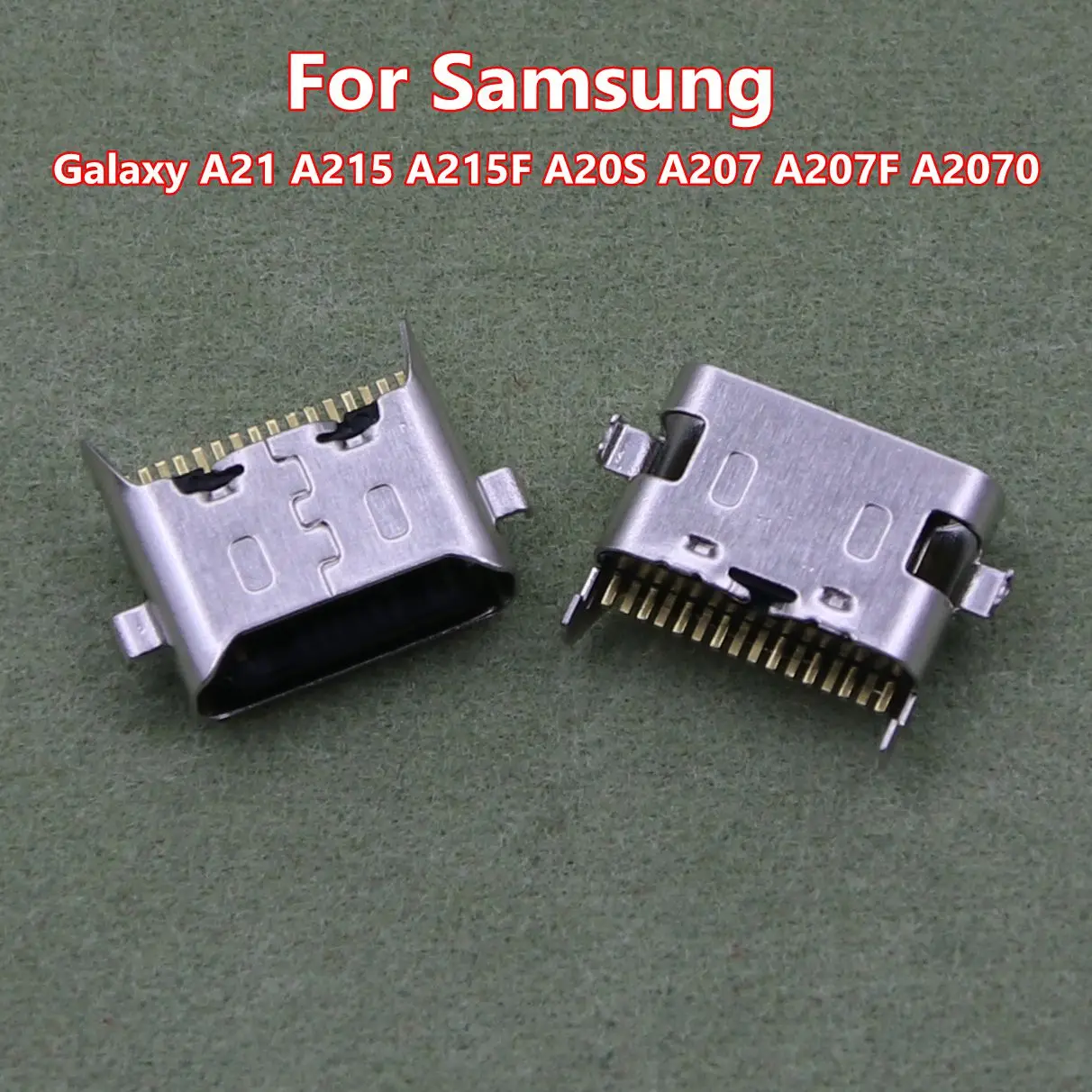 10-100 шт. для Samsung Galaxy A21 A215 A215F A20S A207 A207F A2070 USB-порт для зарядки док-станции штекер зарядного устройства Разъем 50pcs charger usb charging dock port connector for samsung galaxy a21 a215 a215f a20s a207 a207f a2070 type c jack contact plug