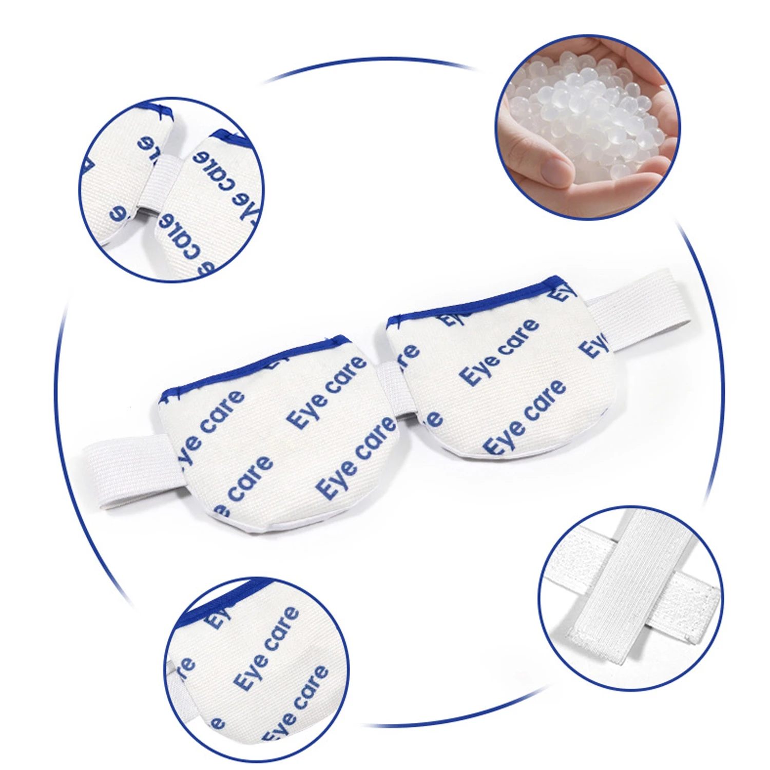 Heated Eye Mask & Microwavable Eye Compress Gentle Steam Heat for Eye Comfort Soothing Relief for Dry Eyes Massage Pillow