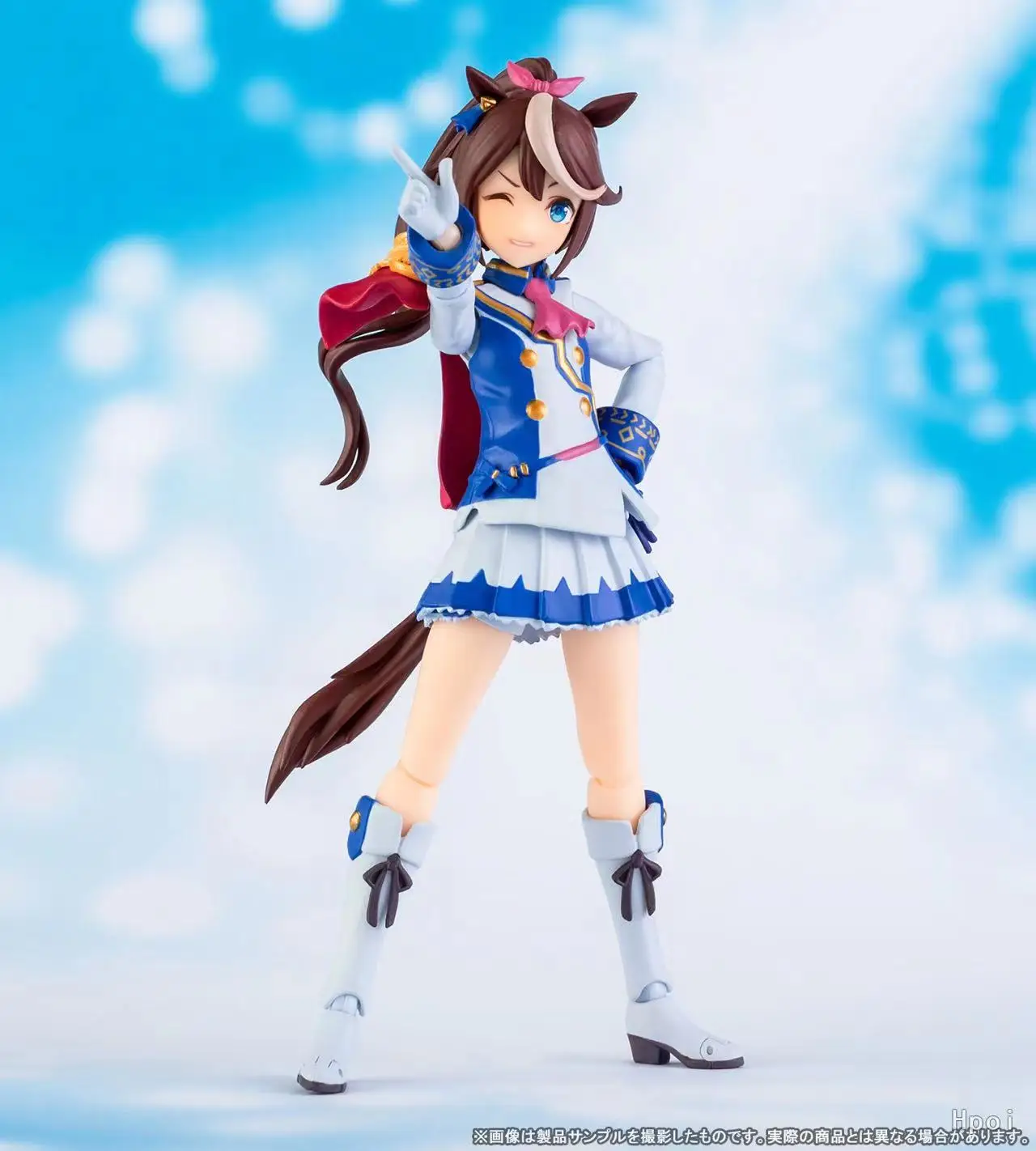 

Original BANDAI S.H.F. Umamusume: Pretty Derby Tokai Teio Anime Action Figure PVC Collectible Model Toy Gift for Children