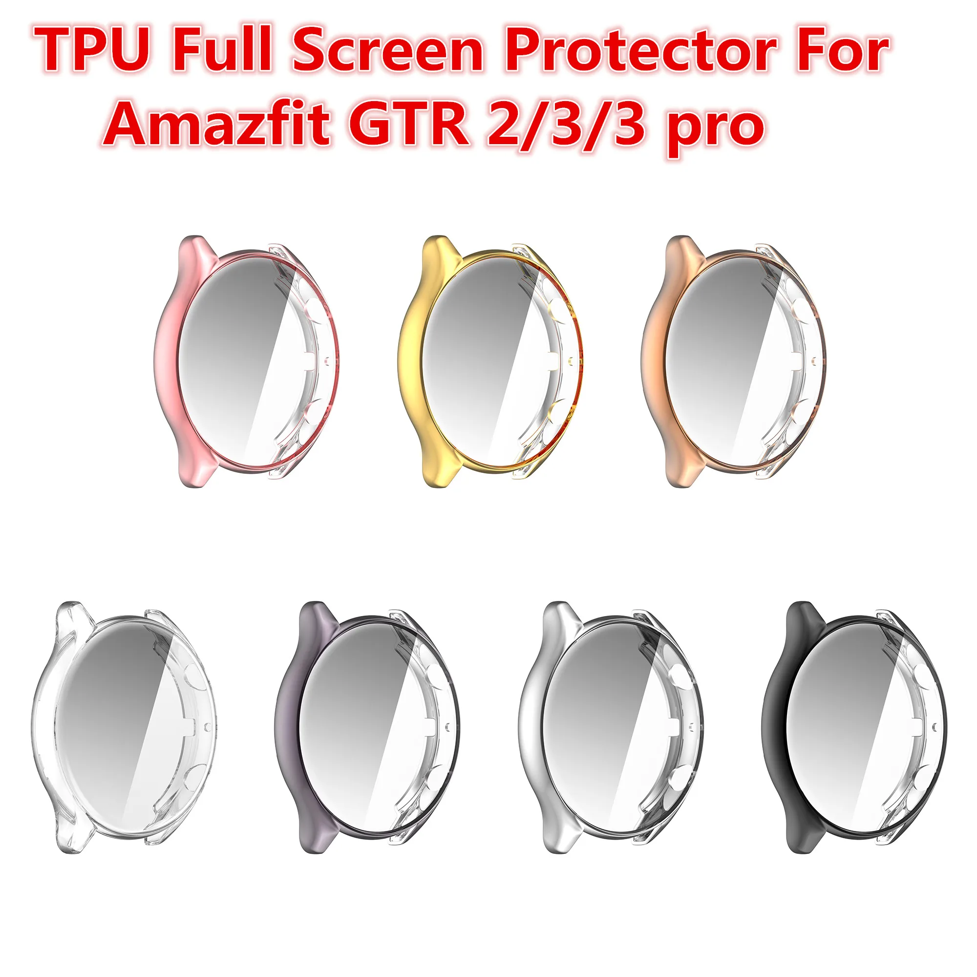 Silicone Protective Smartwatch Screen Protector Case Cover Bumper Accessories
