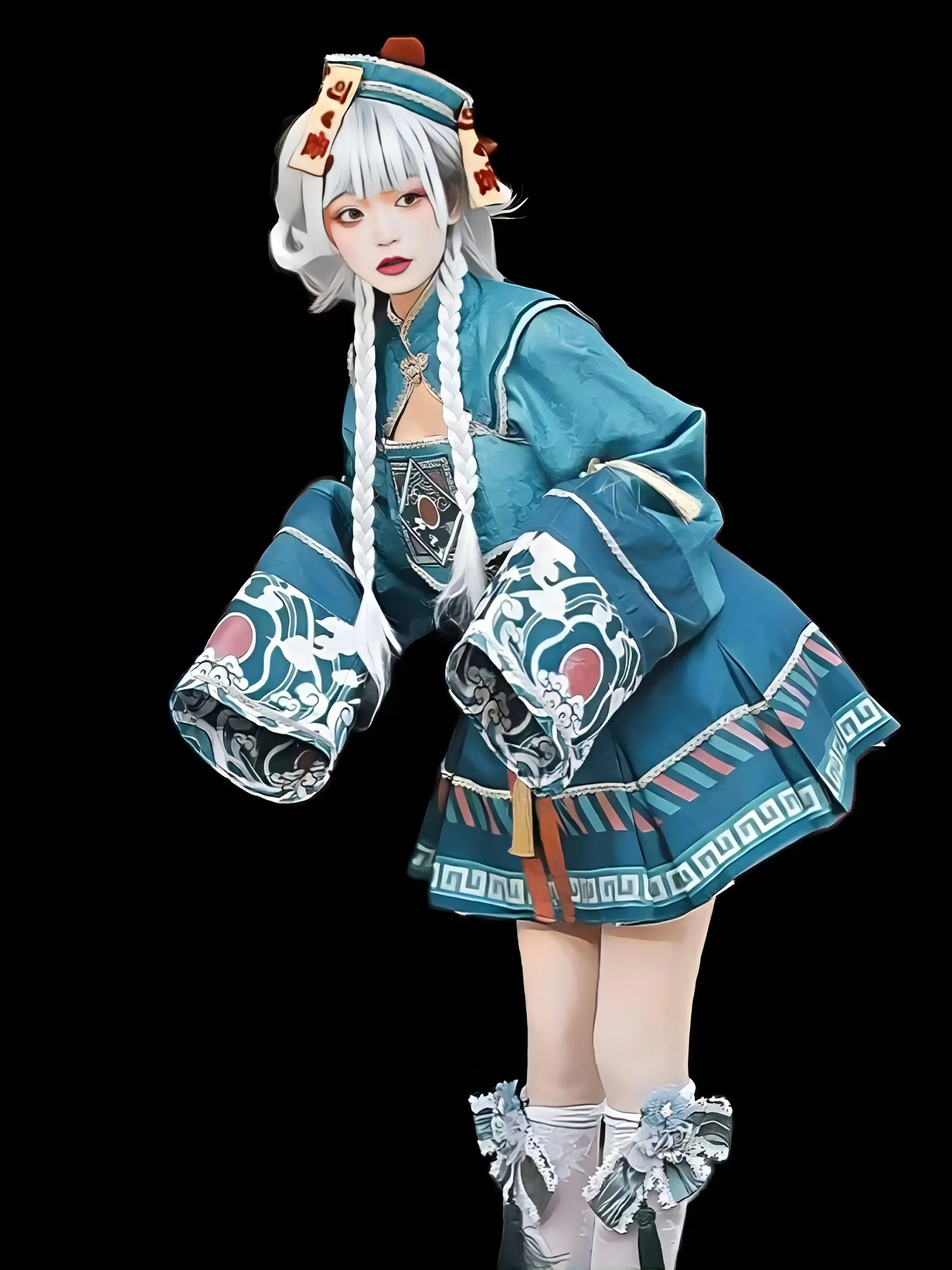 

Lolita Small Zombie Cosplay Costume for Women JK Halloween Cosplay Netflix
