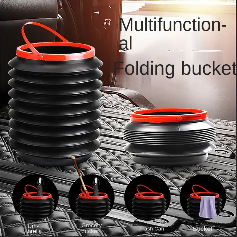 

Автомобильные принадлежности складной мусорный бак 4L автомобильный мусорный бак многофункциональное телескопическое ведро креативное портативное ведро для хранения