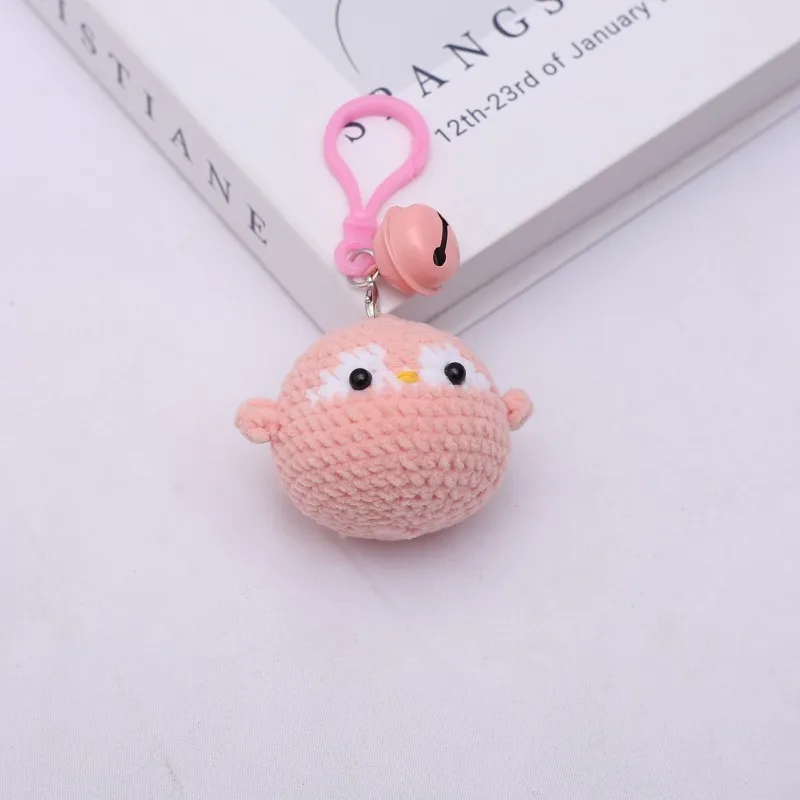 Cute Kapibala Doll Crochet Keyrings Handmaking Knitting Rabbit Keychains Creative Cartoon Pig With Carrot Car Keys Keyrings New