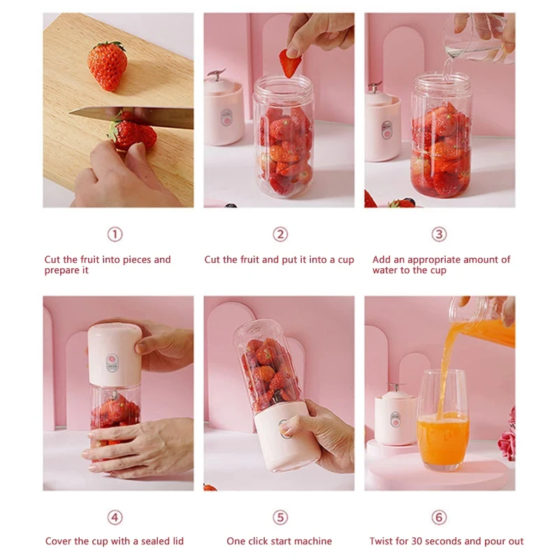 MIni Electric Wireless Usb Rechargeable Juicer