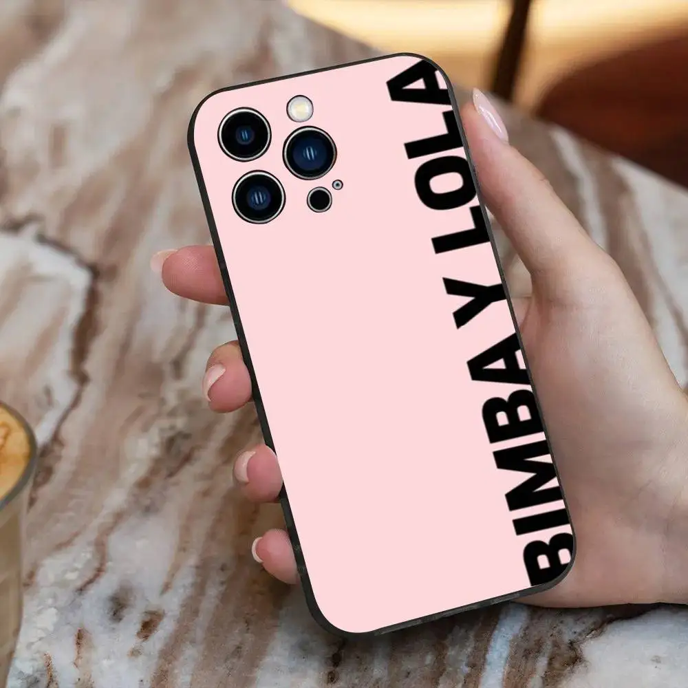 ファッション B-Bimba Y LolaS ロゴ入り iPhone 17 16 15 14 13 ファッション B-Bimba Y LolaS ロゴ入り iPhone 17 16 15 14 13