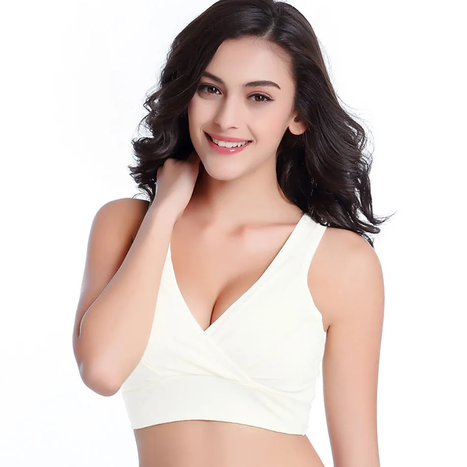 Pregnancy Underwear Tank Top Style Underwire Cross Breastfeeding Underwear Maternity Sleep Bras Postpartum Bras 3