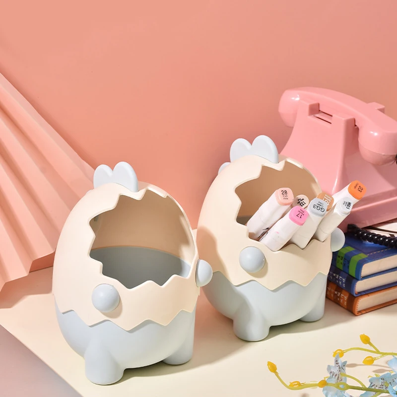 

Cartoon Cute and Fun Brachiosaurus Dinosaur Eggshell Pen Holder Primary School Student Desk Stationery and Sundry Storage Box