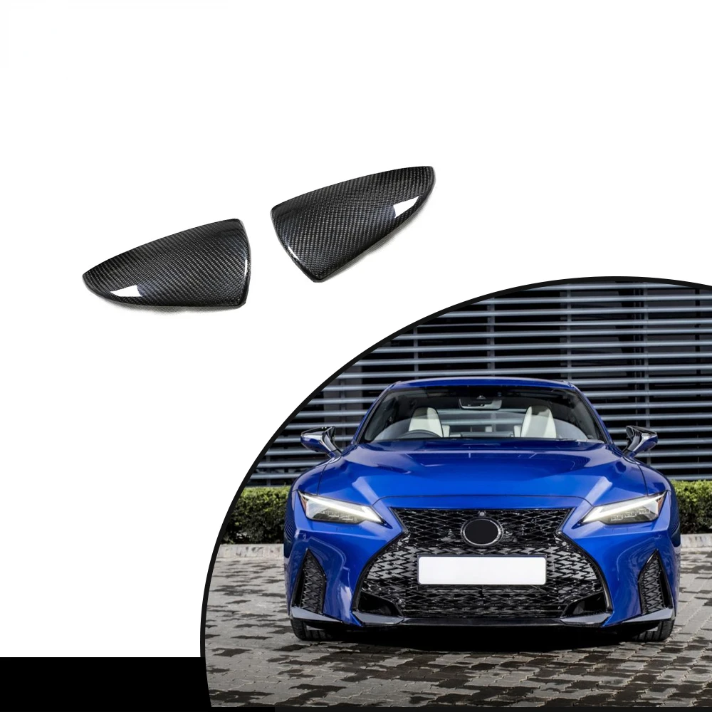 

Real Carbon Fiber Side Door Rear View Mirror Cover For Lexus IS 500 350 2019-2022