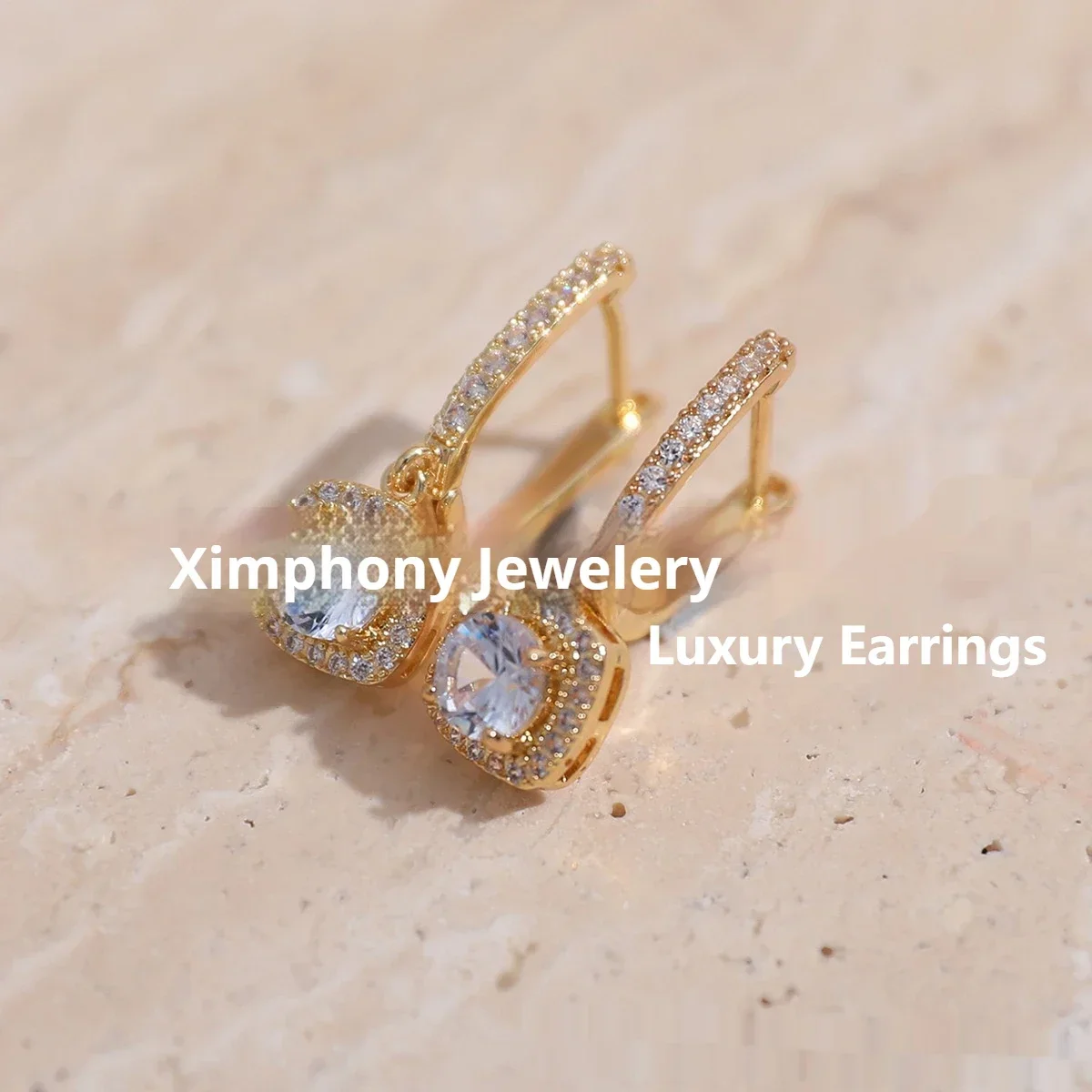 2CT Moissanite Hoop Earrings for Women – Lab-Created Diamond, 925 Silver, Dainty Fine Jewelry Gift