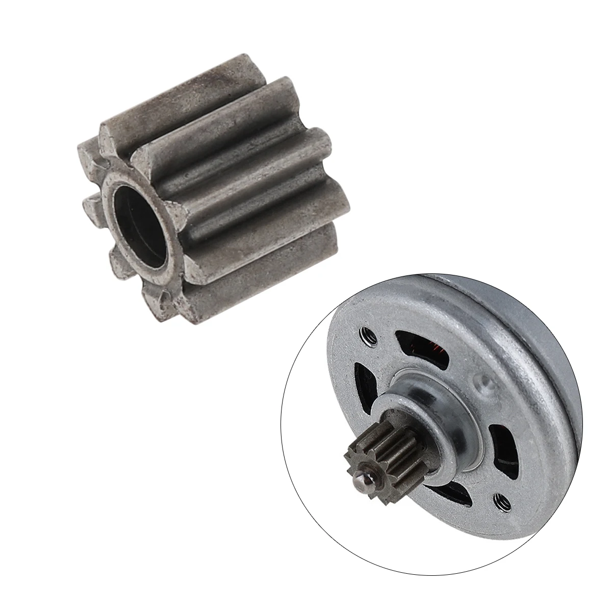 

1 Mod 9 Teeth Replaceable Motor Gear for RS550 10.8V / 12V / 14.4V / 16.8V / 18V / 21V DC Motor