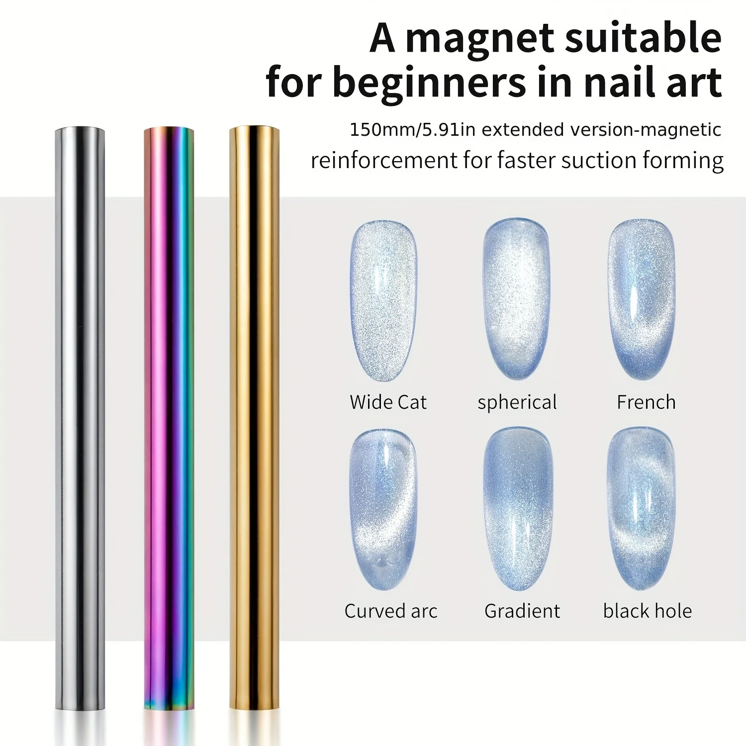 Double Head Nail Magnet Tool Pens Magnetic Cat Eye Gel Polish Nail Art Kit DIY Salon Studio Home Use