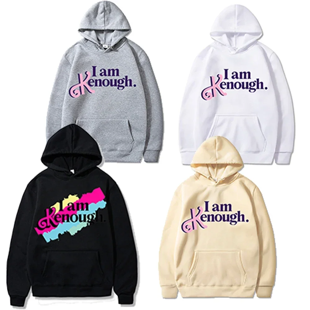 

I Am Kenough Hoodie Fashion Men/Women Cotton Graphic Kawaii Hoodies Unisex Casual Fleece Pullover Sweatshirts Clothes Tops Gift