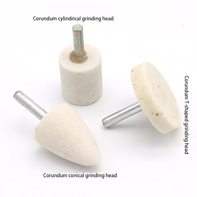 Meule En Corindon Brun Conique Pour Outils Électriques - Tête De