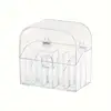 Acrylic Makeup Storage Box With Lid Clear Transparent Multi-grid Lipstick Storage Case Durable Large Capacity 3