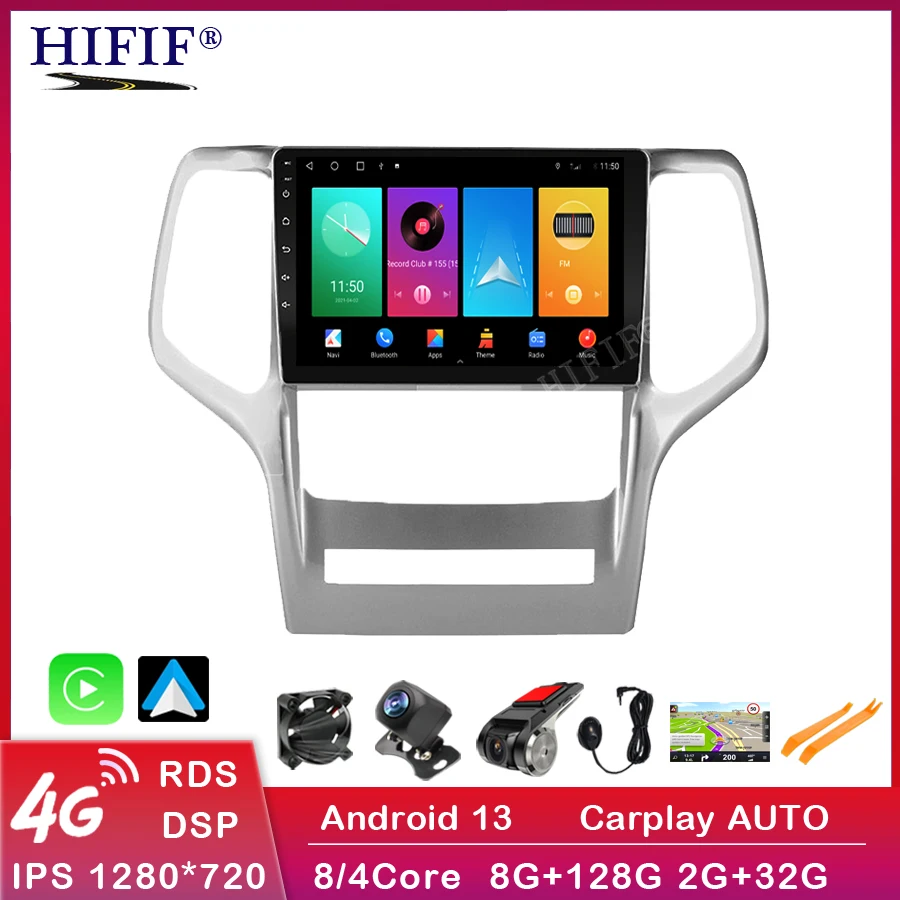 

9 Inch Android 2 Din Car Multimedia Stereo Player For Jeep Grand Cherok 2008 2009 2010 2011 2012 2013 Navigation GPS Autoradio