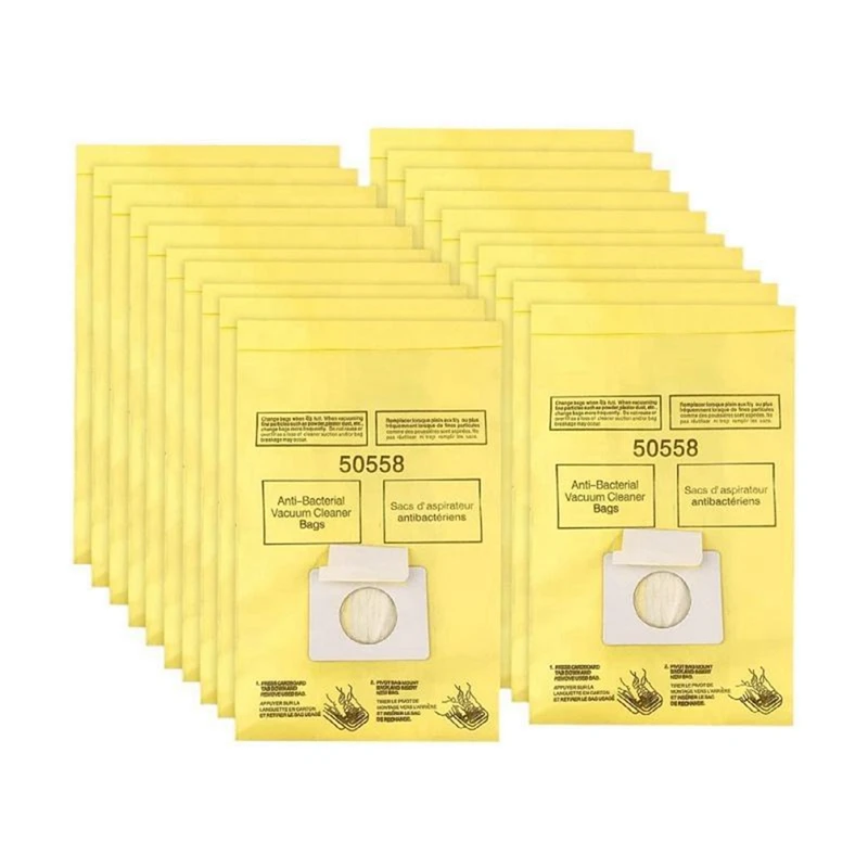 

Пакеты для пылесоса Kenmore, 15 шт., желтые сменные детали для Kenmore Type C/Q 50555 50557 50558 и типа, зеркальные пакеты для пылесоса с канистрой