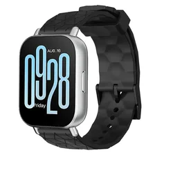 Versatile Silicone Smartwatch Strap - 22mm, Multiple Color Options for Redmi Watch 3 Active (Black)