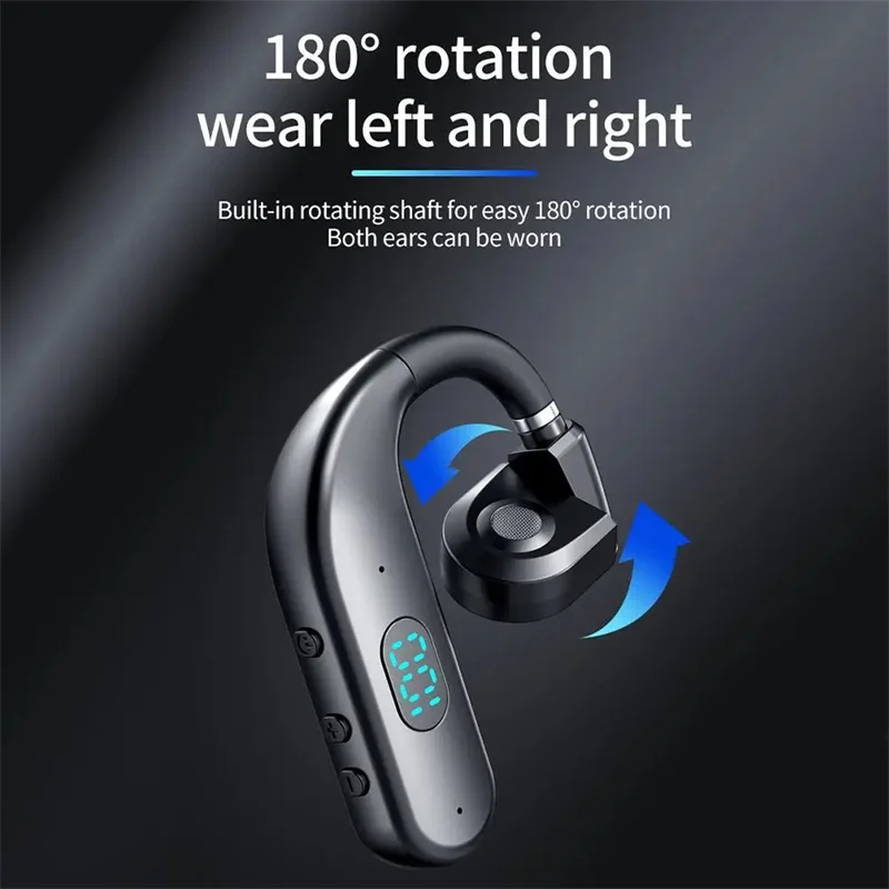 Wireless Bluetooth Headphones With Microphone Bone Conduction Earphones Handsfree Noise Canceling Headset For Driving Audifonos 2