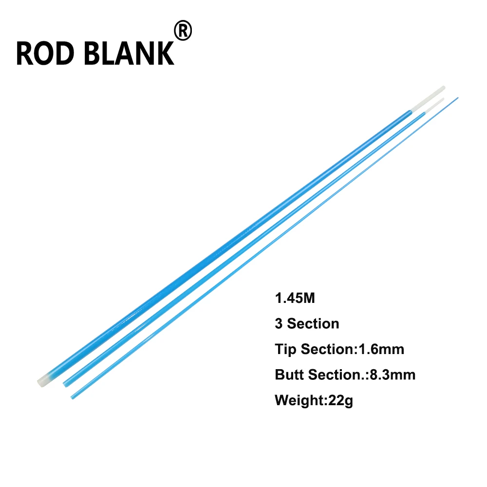 Rod Blank 2Pcs/Lot 1.45M 3 Section Glassfiber Rod Blank XUL Trout