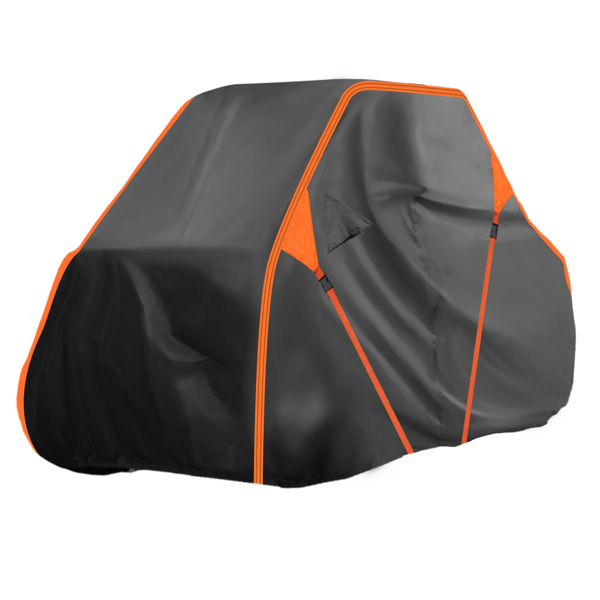 UXCELL UTV-Abdeckung 305 x 160 x 195 cm für Honda Pioneer-1000-5, wasserdicht, nebeneinander, 210D-PU, schwarz, Allwetter-Abdeckungen, Zubehör – Detail 7