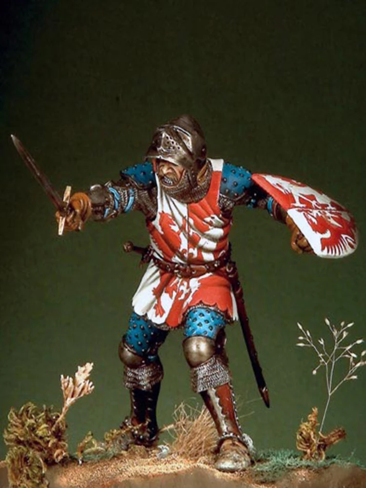 Neuer unmontierter 1/18 antiker Krieger mit Schild, Resin-Figur, unbemaltes Modellbausatz