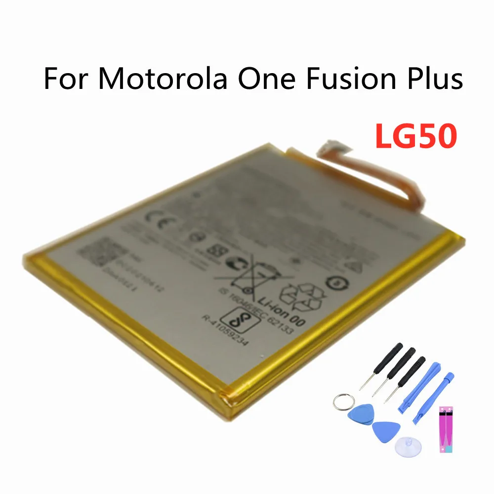 

Высококачественный аккумулятор LG50 на 5000 мАч для Motorola MOTO One Fusion Plus / One Fusion + мобильный телефон Bateria + номер отслеживания