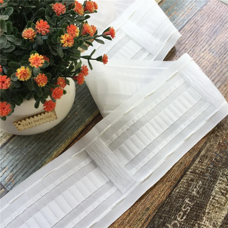 10M Curtain Multifunction Tape Curtains Heading Pull Pleated Tape Rod Header 5 Hooks/m White Curtain Accessories CP137#30