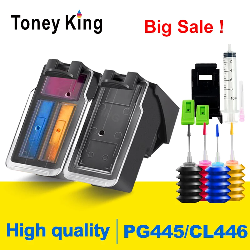 

Ink Cartridge PG445 CL446 Compatible for Canon PG 445 CL 446 XL Pixma TS3140 MG3040 TR4540 MX494 MG2440 MG2540 MG2940 IP2840