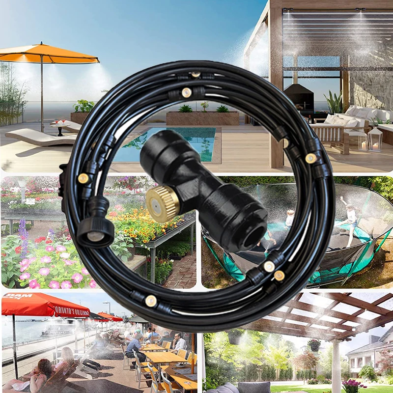 6-20M Water Fogger Atomiser Fog Terrace Mister Misting System Fan