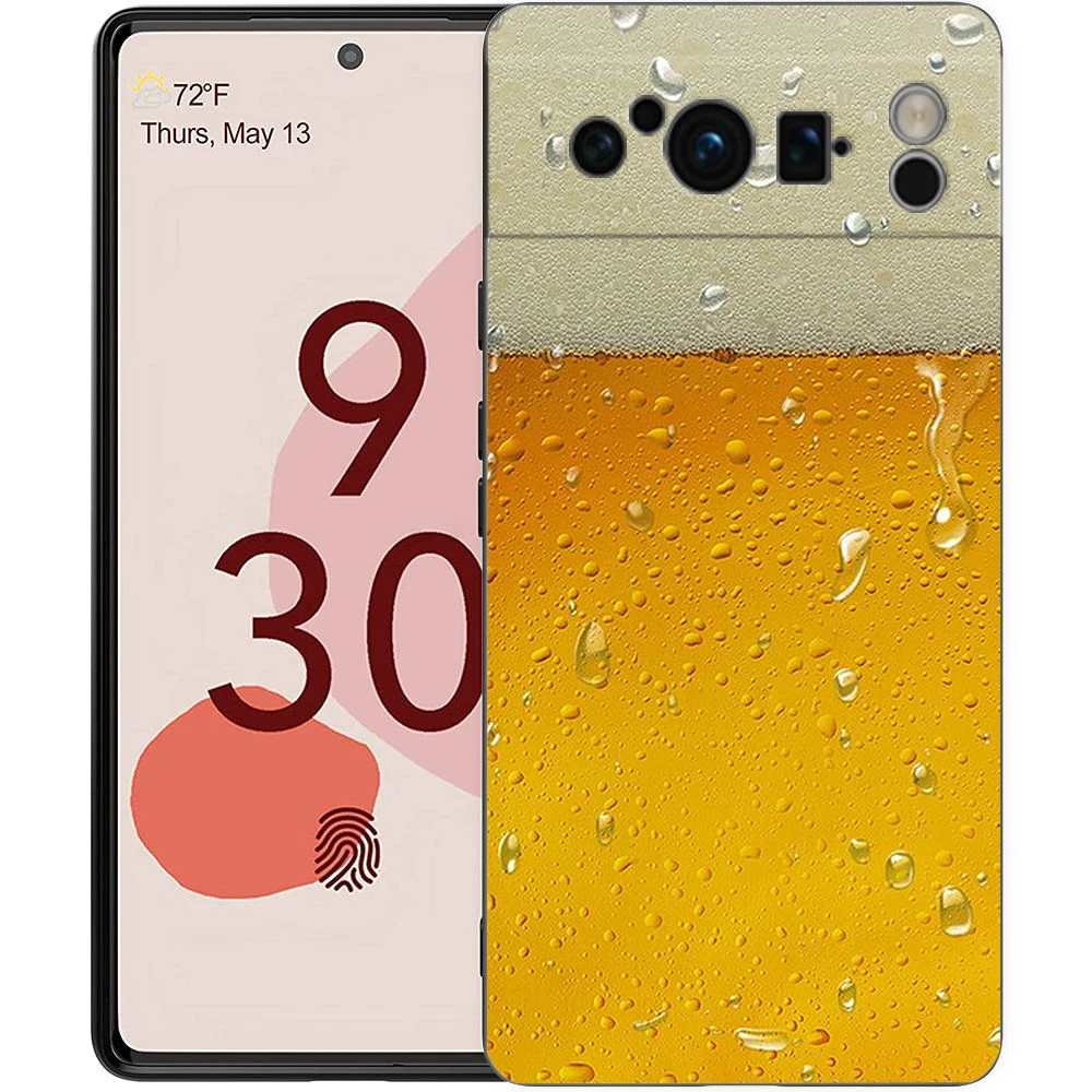 Beers Alcohol Bubble Shockproof Silicone Phone Case Cover