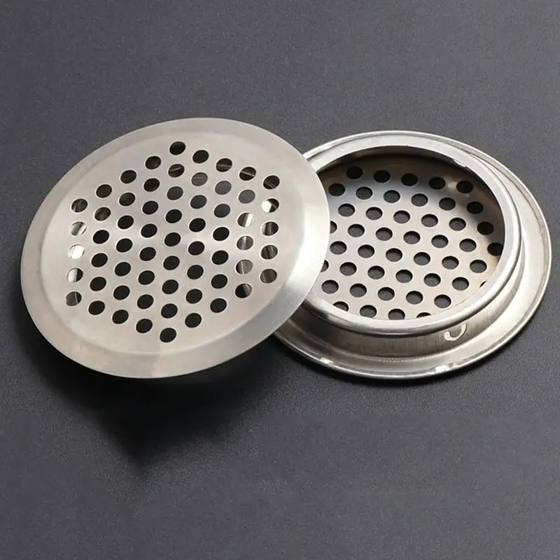 10pcs/set Cabinet Stainless Steel Vent Round Vent Mesh Ventilating Hole For Cabinet Kitchen Bathroom Accessories