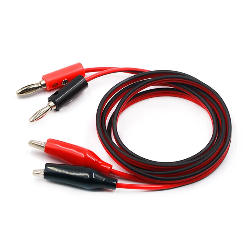 Alligator Clips Test Clip Test Leads Test Lead Cable Test Lead Wire Test Cable Lead Test Cable Test Cable Connector Test Probes Electrical Test Wire Electric Test Clamp Test Hooks Clips Electrical Clamp USB Test Leads Multimeter Pen Alligator Clip Adapter 1Pcs 4MM Dual Alligator Clip to Banana Connector Oscilloscope Test Probe Cable 1M 3FT Red Black