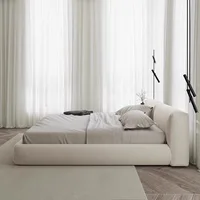 Lit de rangement au Design moderne, rouleau souple, luxueux lit sur pied en bois, Simple, Double Camarotes Para dortoir, meubles de chambre à coucher 4