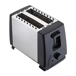 2 Slices Automatic Fast Heating Bread Toaster 750W Stainless Steel Electric Toaster Breakfast Machine for Cooking Toast Sandwich
